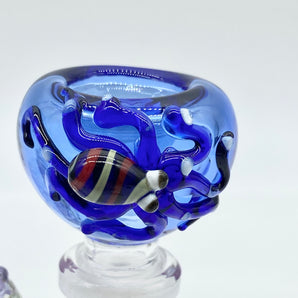 14mm Blue Pyrex bowl