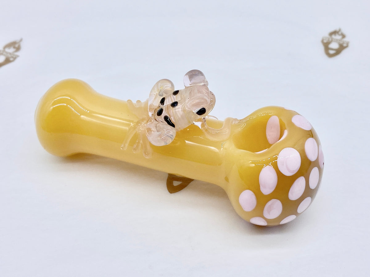 Glass Frog Pipe, Glass Smoking Pipe, Hand Blown Pipe, Glass Pipe Gift –  Apollo Glassworks