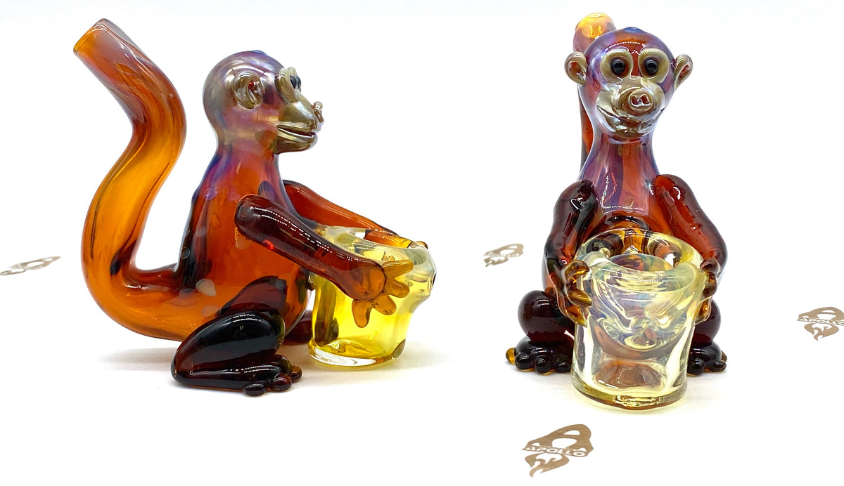 Glass The Scream Pipe, Hand Blown Pipe, HP139M – Apollo Glassworks