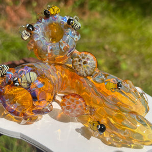 Bees and Honeycomb Sherlock Pipe,HP359/ HP359-B