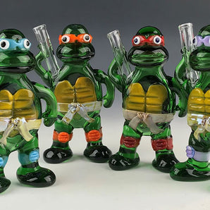 Glass Ninja Turtle Pipe, Hand Blown Pipe,HP350