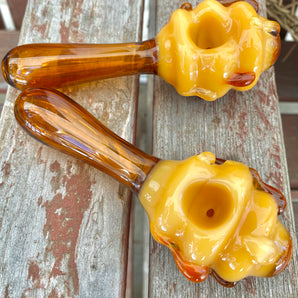 glass honey bee pipe, hand made pipe HP356-B