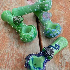 Glass Octopus Pipe, Hand Blown Pipe, QQ204-OP