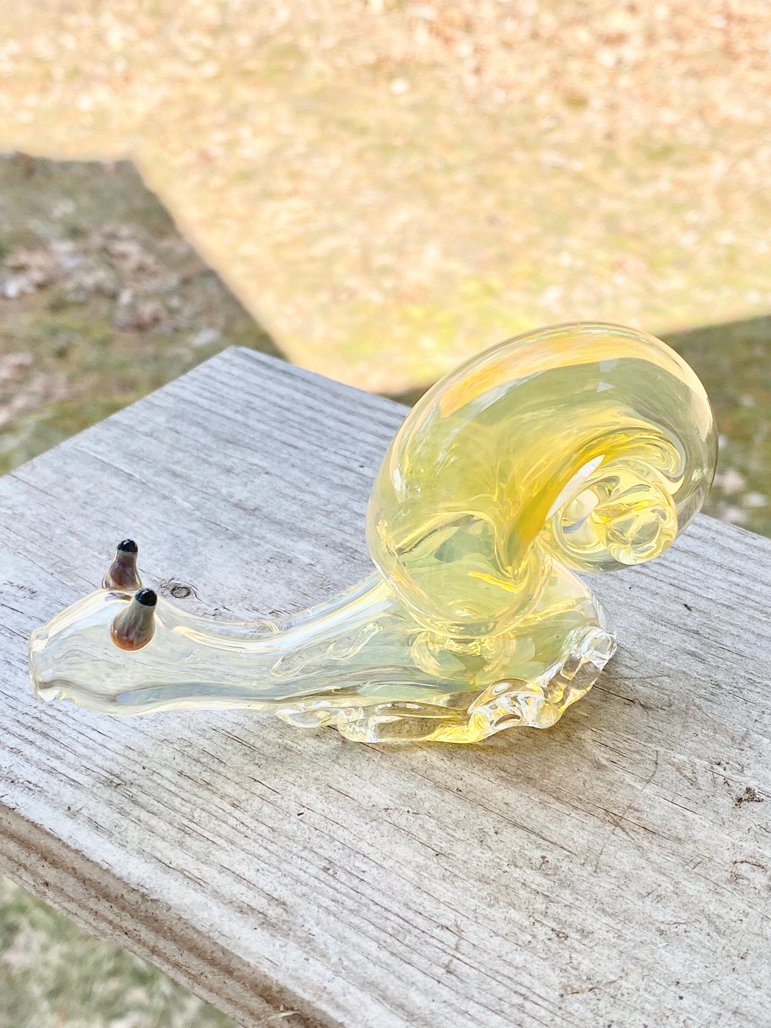 Glass Snail pipe, hand made pipe , HP051 – Apollo Glassworks