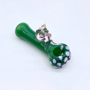 Glass Alien Pipe, Hand Blown Pipe, QQ204-AL