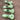 SET- 4 inch Glass Leaf Green Handpipe with Frog, QM201-RF, QM201-TF