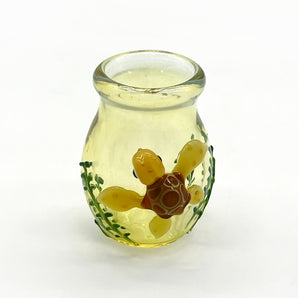 Glass sea turtle Jar, Glass frog jar, Glass Stash Jar, Glass Smoking Jar, Hand Blown Jar, Glass Jar Gift-JP109-ST