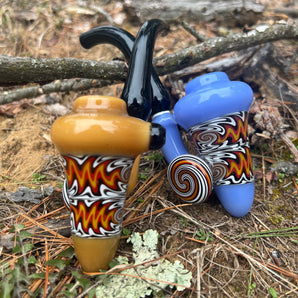 Art glass Sherlock Pipe