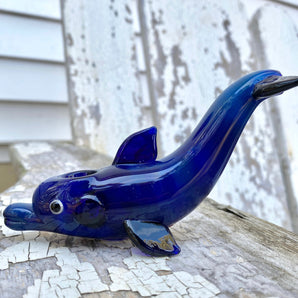 Glass Smoking Pipe Dolphin Pipe, HP201