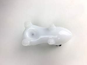 Glass Pig Pipe, Hand Blown Pipe, HP093