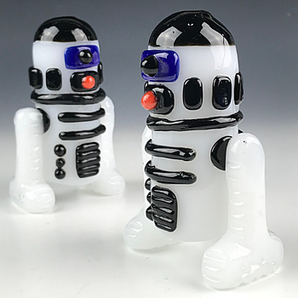 Glass Star Robot Pipe, Hand Blown Pipe, HP322