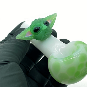 Glass Baby Jedi Pipe, Hand Blown Pipe, QQ201-BY