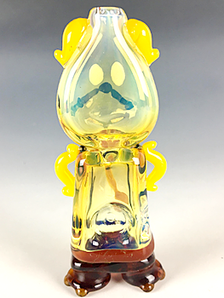 Glass Cogsworth Pipe, Hand Blown Pipe, HP336