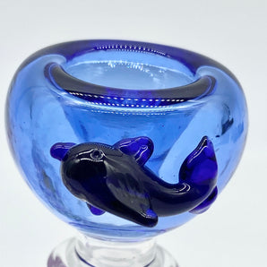 14mm Dolphin Pyrex bowl - GF24-DPC