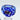 14mm Blue Pyrex bowl