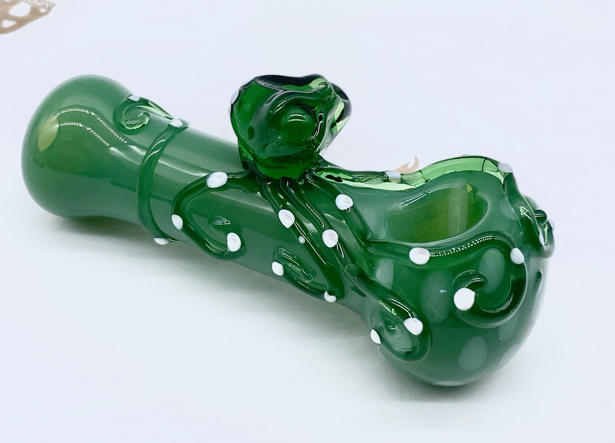 Glass Octopus Pipe, Hand Blown Pipe, QQ204-OP – Apollo Glassworks