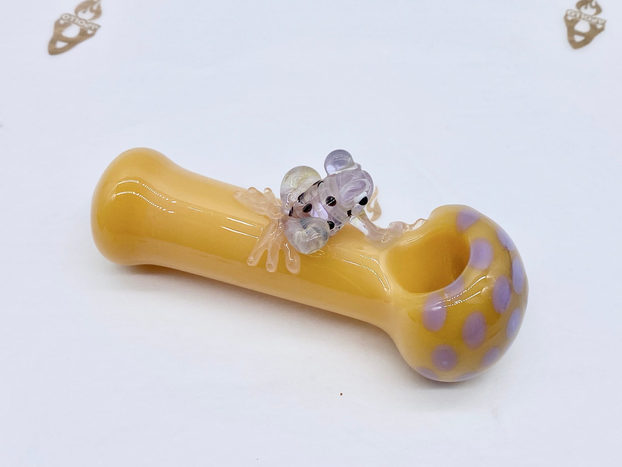 Glass Frog Pipe, Glass Smoking Pipe, Hand Blown Pipe, Glass Pipe Gift –  Apollo Glassworks