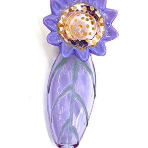 Glass Sunflower Pipe, Hand Blown Pipe, HP351-3