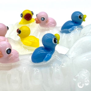 Glass Tobacco Cute Ducks Pipe-QQ221-DKC/QQ221-DK