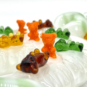 Glass Tobacco Gummy Bears Pipe QQ221-GB