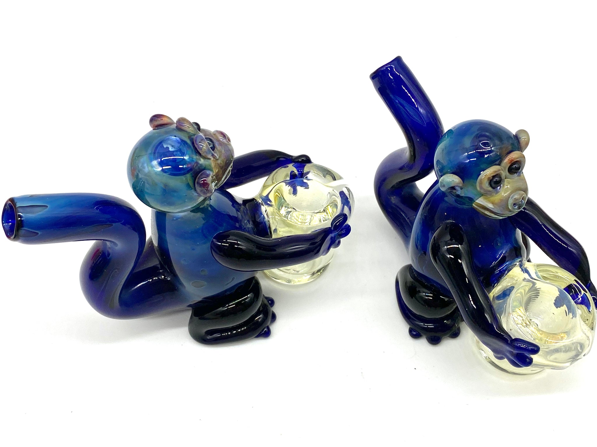 Glass Monkey Pipe, Hand Blown Pipe, HP079 – Apollo Glassworks