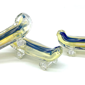 Glass Skateboard Pipe, Hand Blown Pipe, HP045