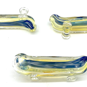 Glass Skateboard Pipe, Hand Blown Pipe, HP045