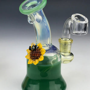 5.5" 14mm Fumed -Sunflower Bee ZF120-FB