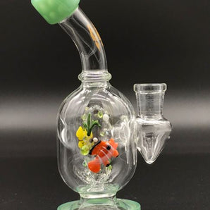 6" 14mm Mini Bubbler - Fish *ZF255-FS