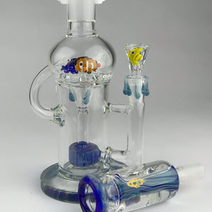 12" 14mm Freeze Recycler Fish ZF304-FS